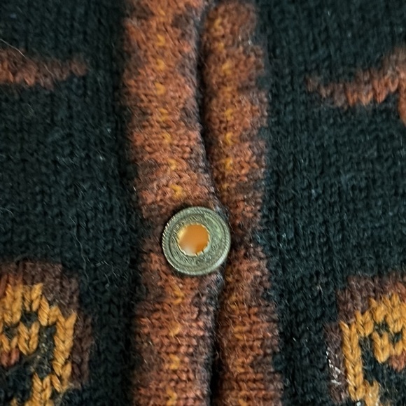 Vintage Herman Geist Hand Embroidered Cardigan size Large - Picture 6 of 7